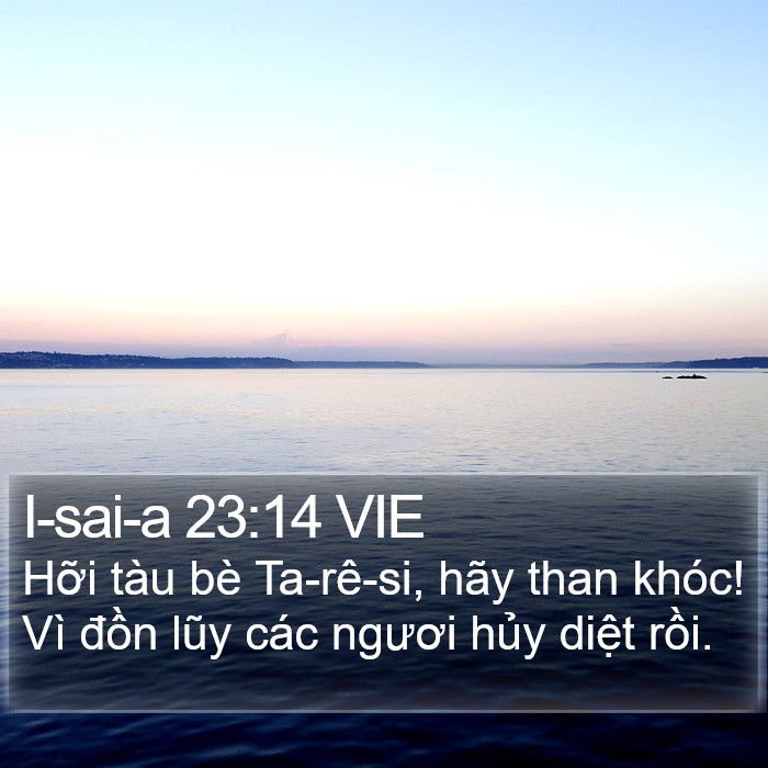 I-sai-a 23:14 VIE Bible Study