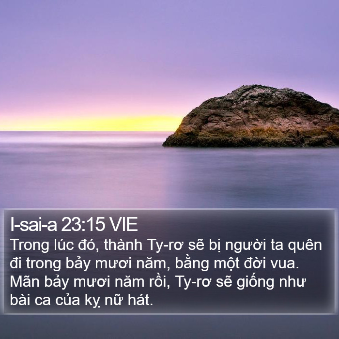 I-sai-a 23:15 VIE Bible Study