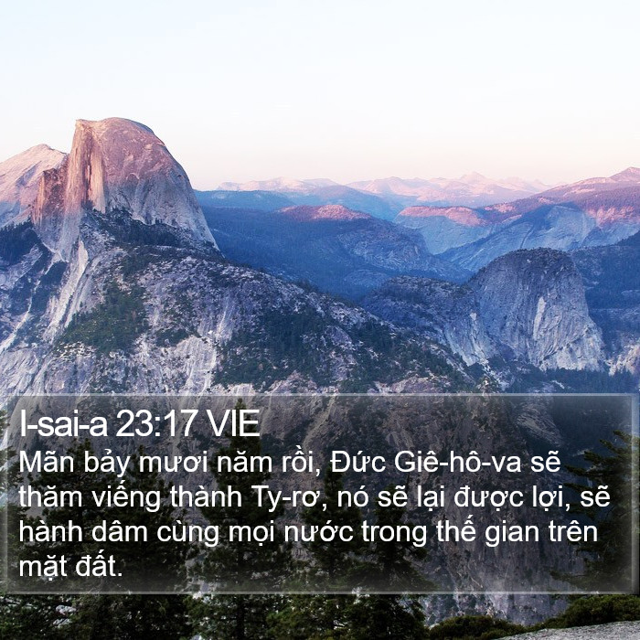 I-sai-a 23:17 VIE Bible Study