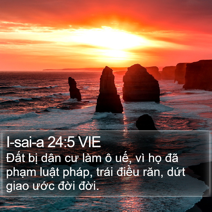 I-sai-a 24:5 VIE Bible Study