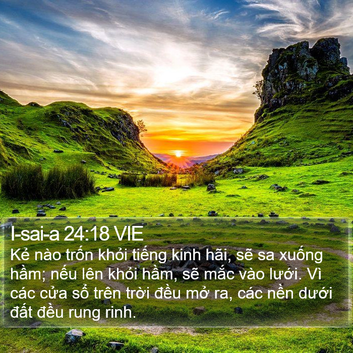 I-sai-a 24:18 VIE Bible Study