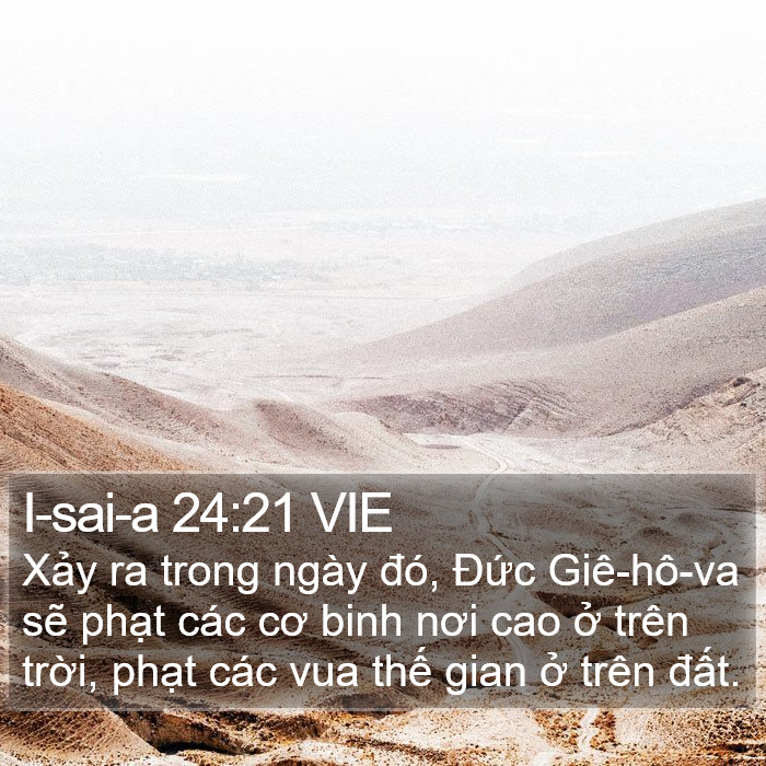 I-sai-a 24:21 VIE Bible Study