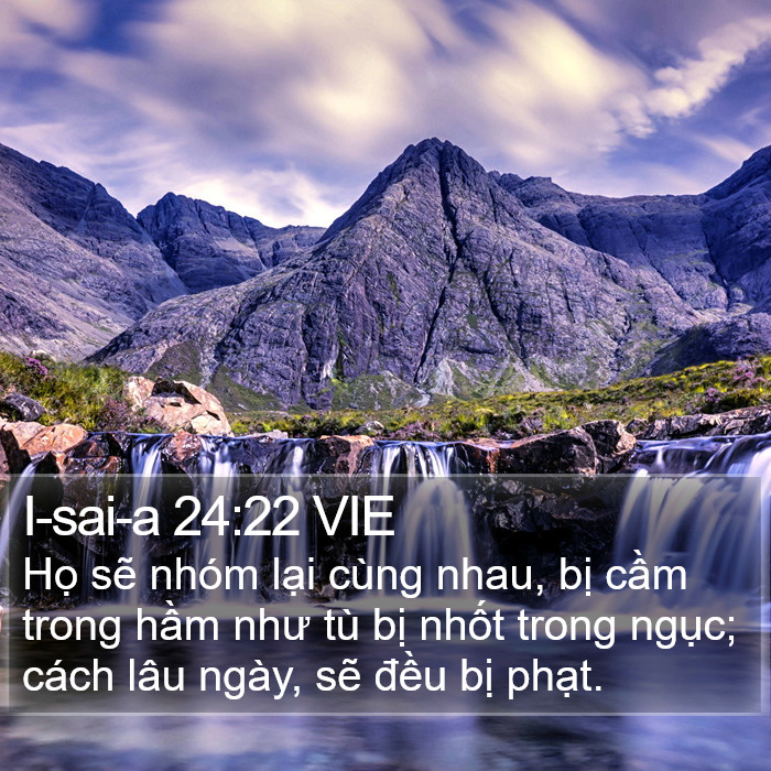 I-sai-a 24:22 VIE Bible Study