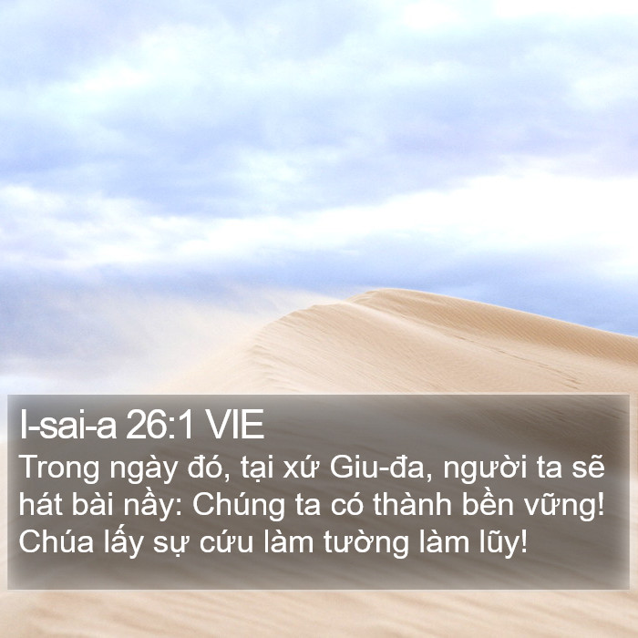 I-sai-a 26:1 VIE Bible Study