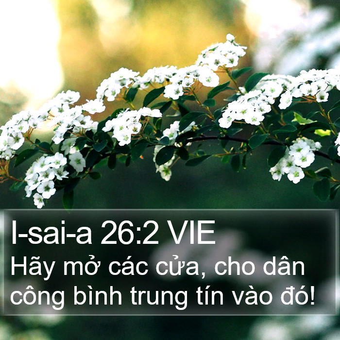 I-sai-a 26:2 VIE Bible Study