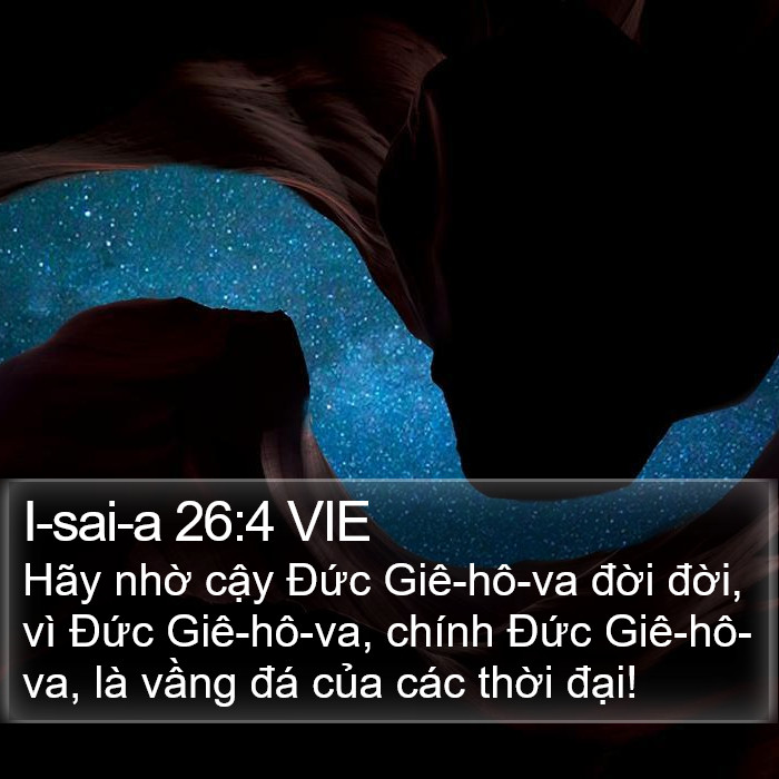 I-sai-a 26:4 VIE Bible Study