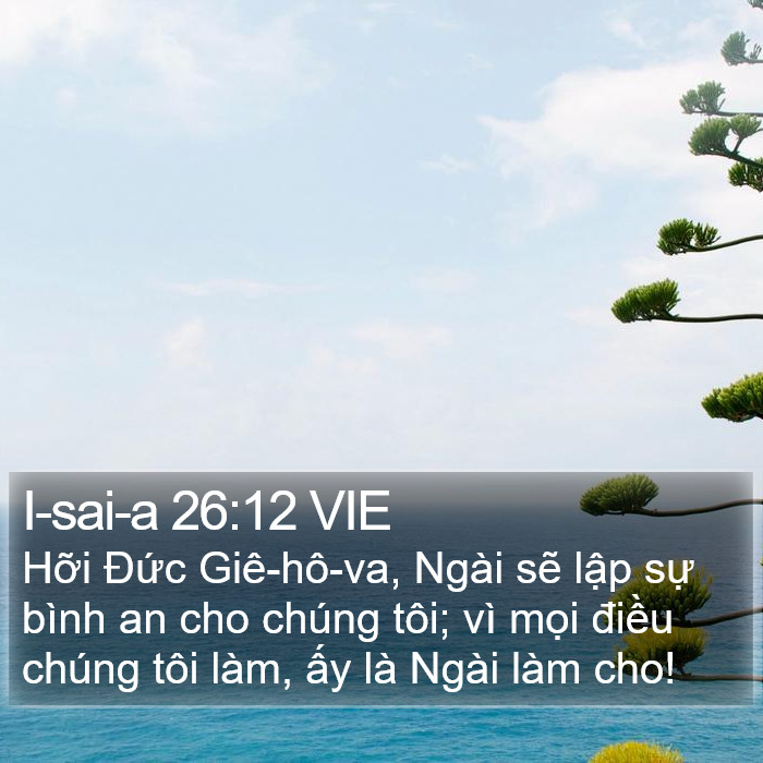 I-sai-a 26:12 VIE Bible Study