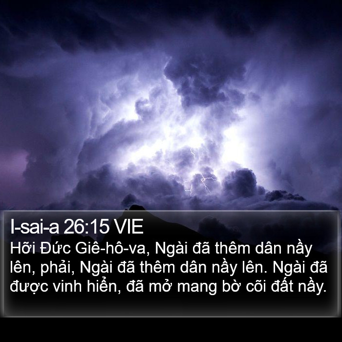 I-sai-a 26:15 VIE Bible Study