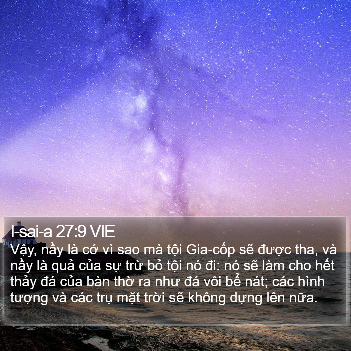 I-sai-a 27:9 VIE Bible Study