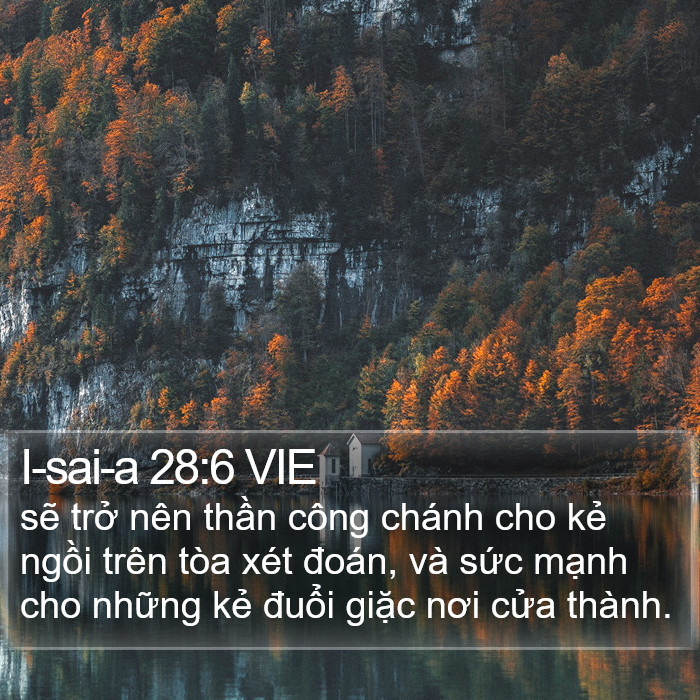 I-sai-a 28:6 VIE Bible Study