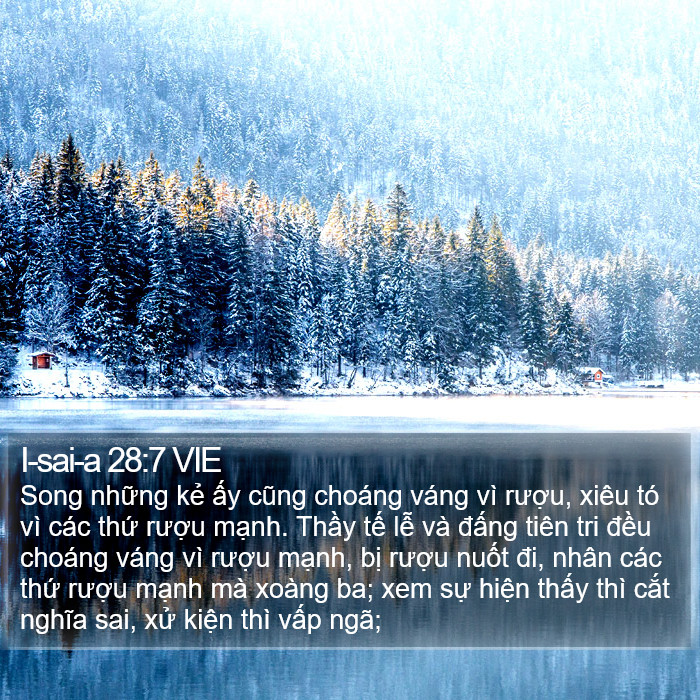 I-sai-a 28:7 VIE Bible Study