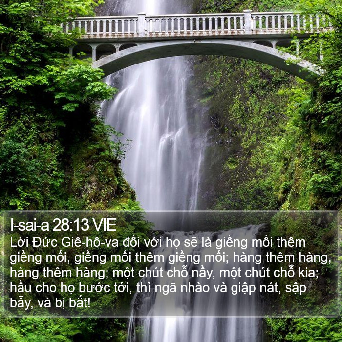 I-sai-a 28:13 VIE Bible Study