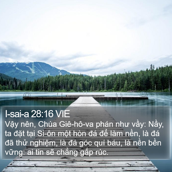 I-sai-a 28:16 VIE Bible Study