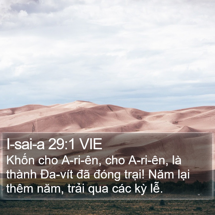 I-sai-a 29:1 VIE Bible Study