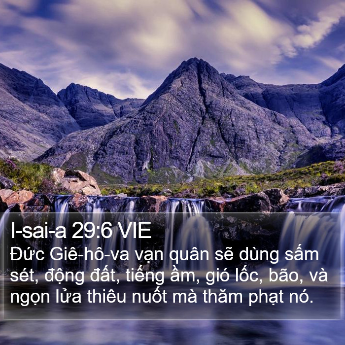 I-sai-a 29:6 VIE Bible Study