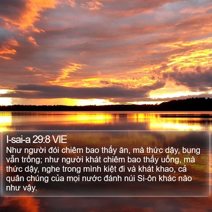 I-sai-a 29:8 VIE Bible Study