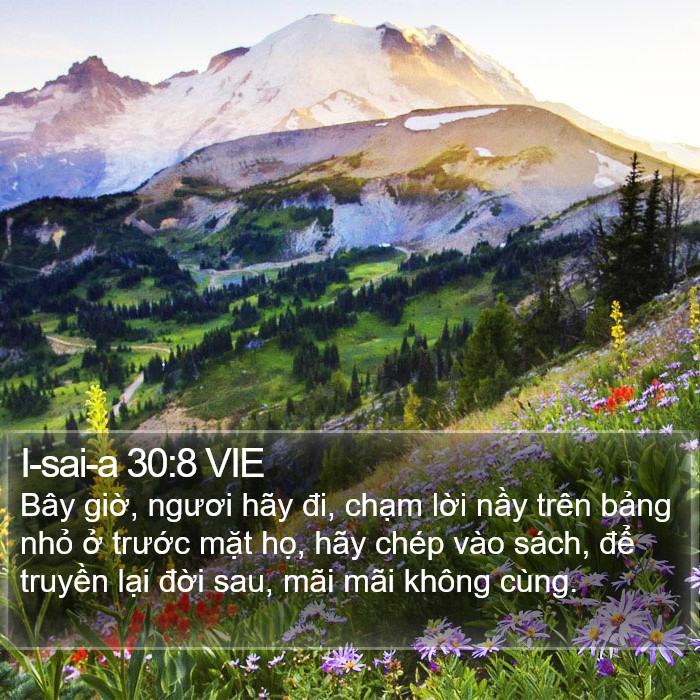 I-sai-a 30:8 VIE Bible Study