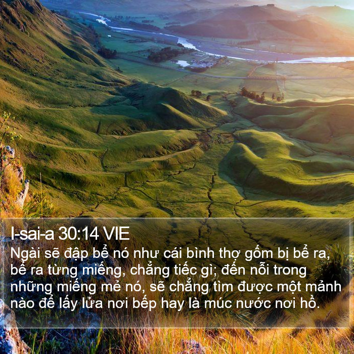 I-sai-a 30:14 VIE Bible Study