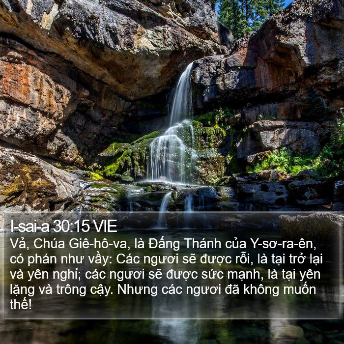 I-sai-a 30:15 VIE Bible Study