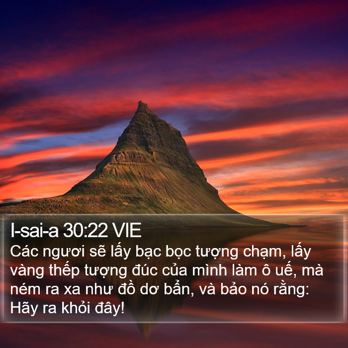 I-sai-a 30:22 VIE Bible Study