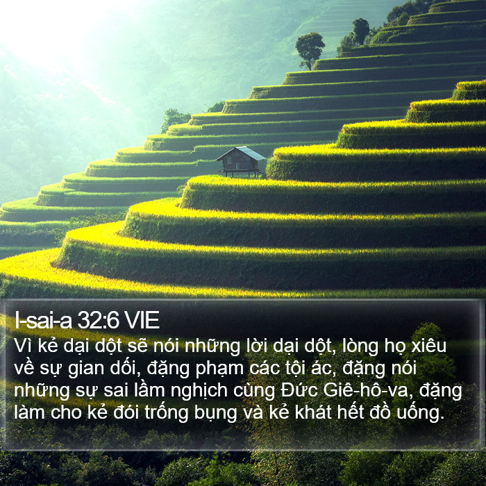 I-sai-a 32:6 VIE Bible Study