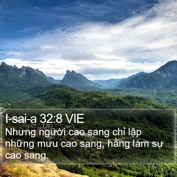 I-sai-a 32:8 VIE Bible Study