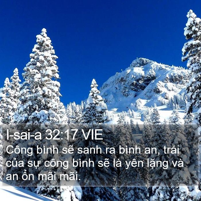 I-sai-a 32:17 VIE Bible Study