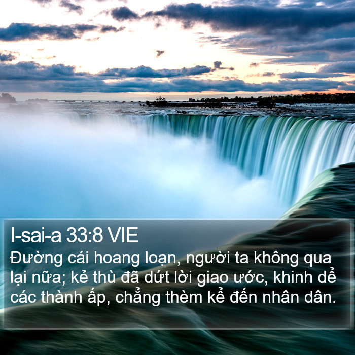 I-sai-a 33:8 VIE Bible Study