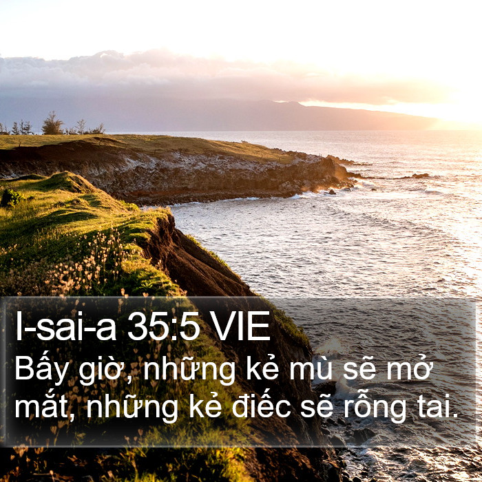 I-sai-a 35:5 VIE Bible Study