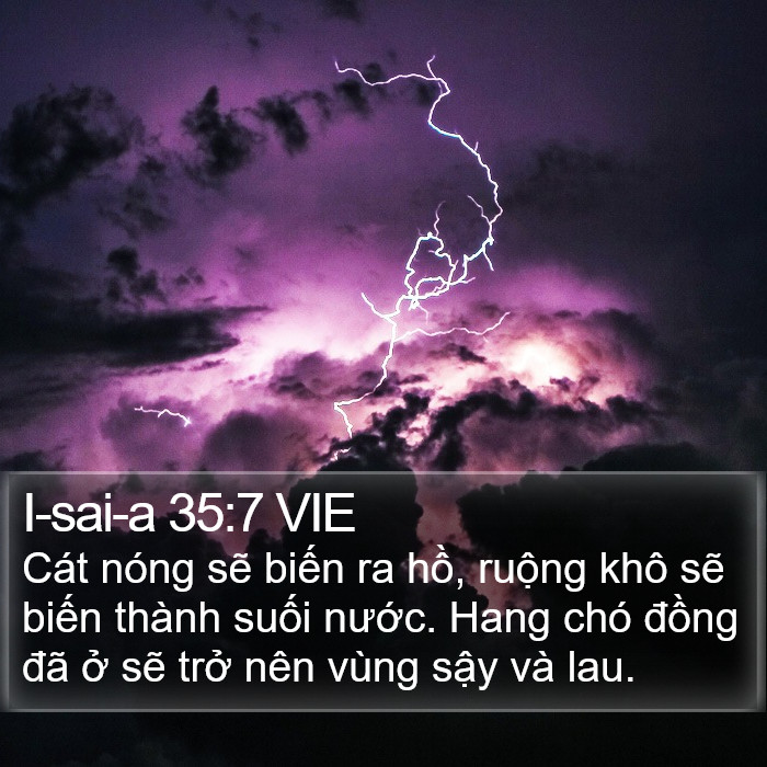 I-sai-a 35:7 VIE Bible Study