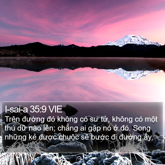 I-sai-a 35:9 VIE Bible Study