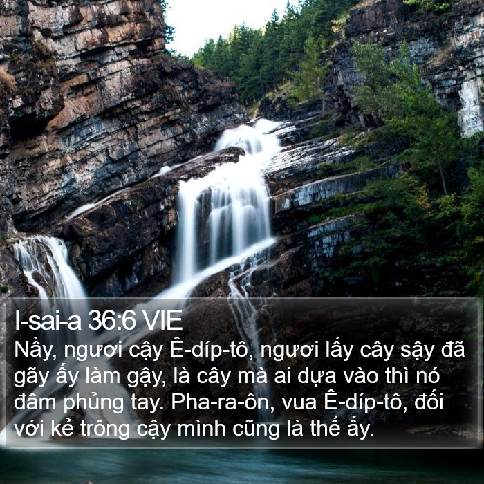 I-sai-a 36:6 VIE Bible Study