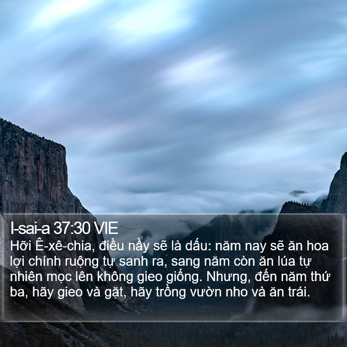 I-sai-a 37:30 VIE Bible Study