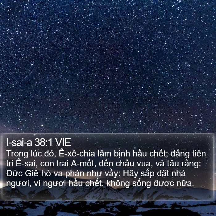 I-sai-a 38:1 VIE Bible Study