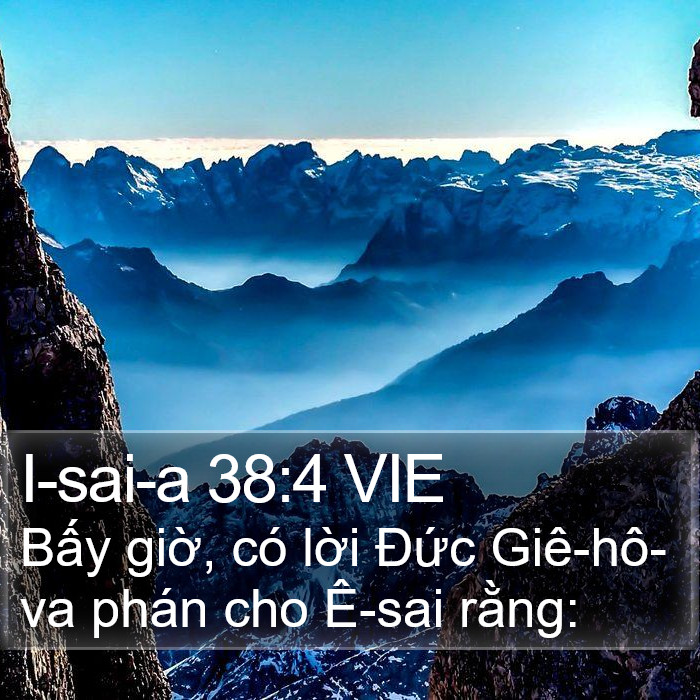 I-sai-a 38:4 VIE Bible Study
