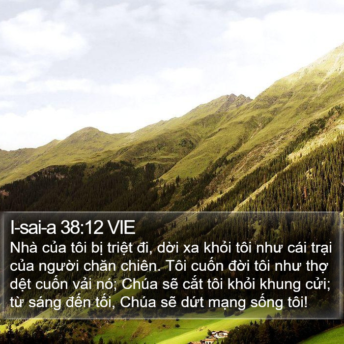 I-sai-a 38:12 VIE Bible Study