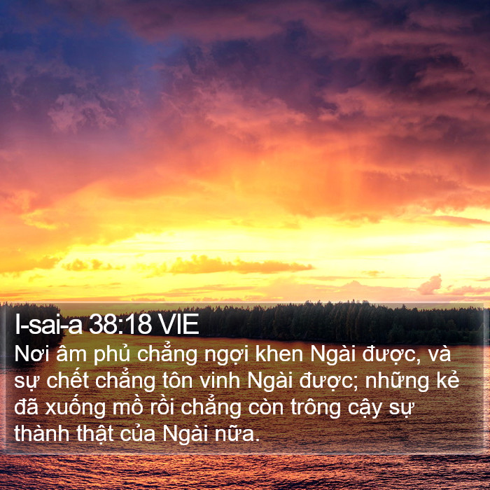 I-sai-a 38:18 VIE Bible Study