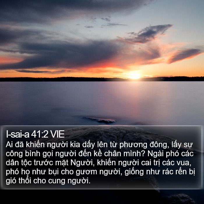 I-sai-a 41:2 VIE Bible Study