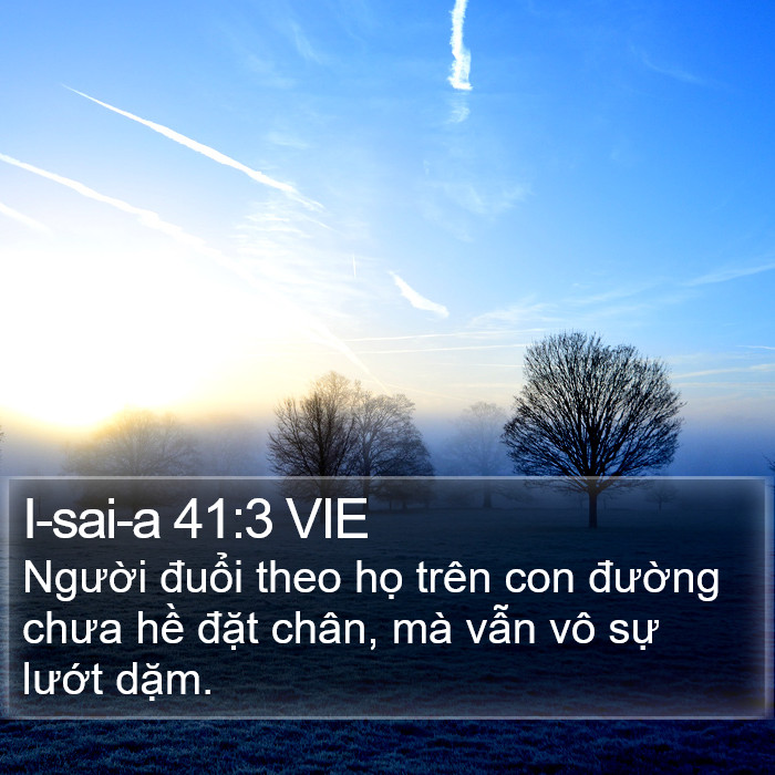 I-sai-a 41:3 VIE Bible Study