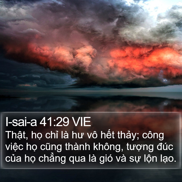 I-sai-a 41:29 VIE Bible Study