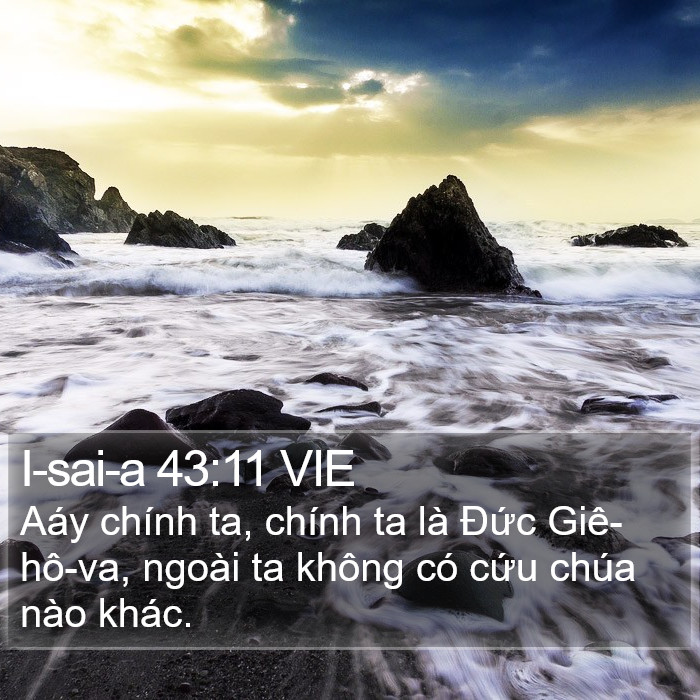 I-sai-a 43:11 VIE Bible Study