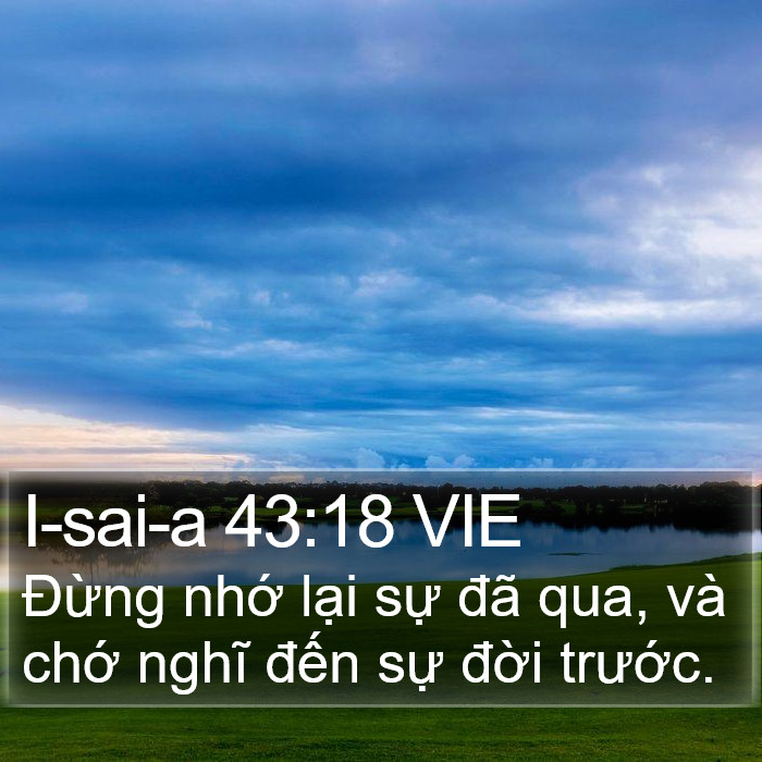 I-sai-a 43:18 VIE Bible Study