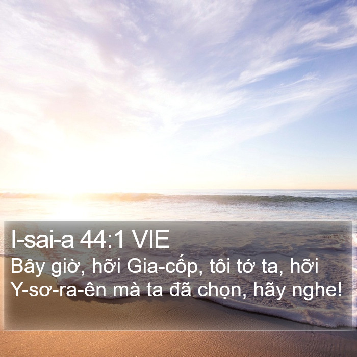 I-sai-a 44:1 VIE Bible Study