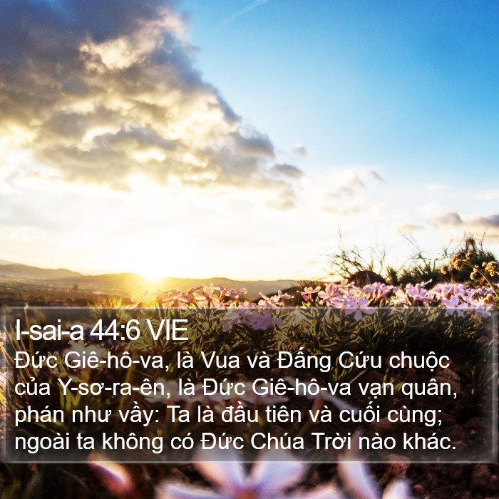 I-sai-a 44:6 VIE Bible Study