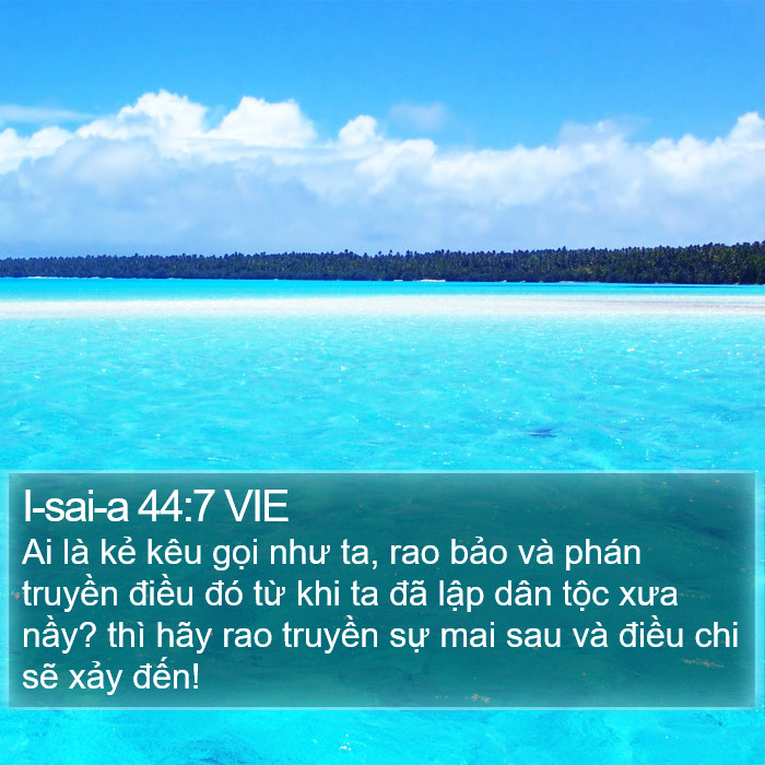 I-sai-a 44:7 VIE Bible Study