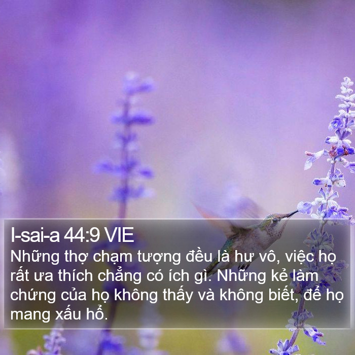 I-sai-a 44:9 VIE Bible Study