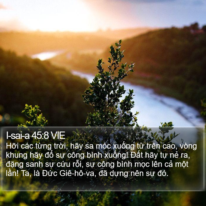 I-sai-a 45:8 VIE Bible Study