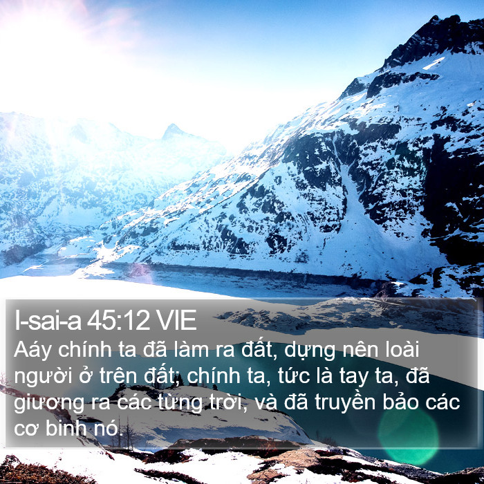 I-sai-a 45:12 VIE Bible Study