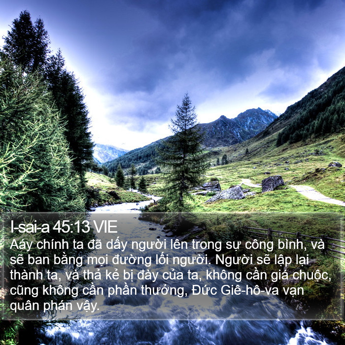 I-sai-a 45:13 VIE Bible Study