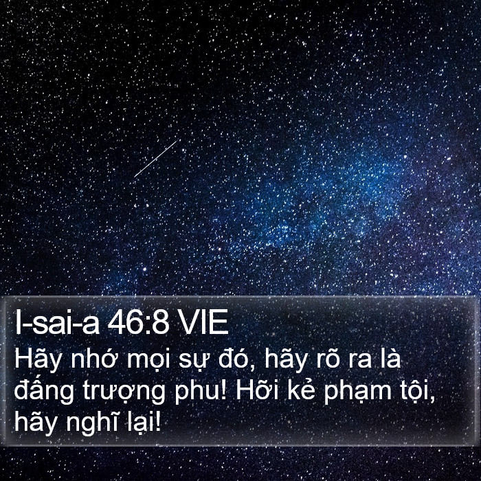 I-sai-a 46:8 VIE Bible Study